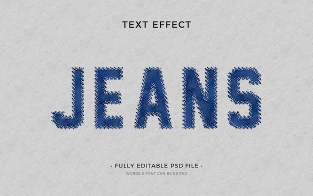 Fabric text effect