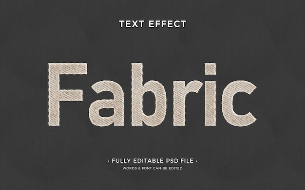 Fabric text effect