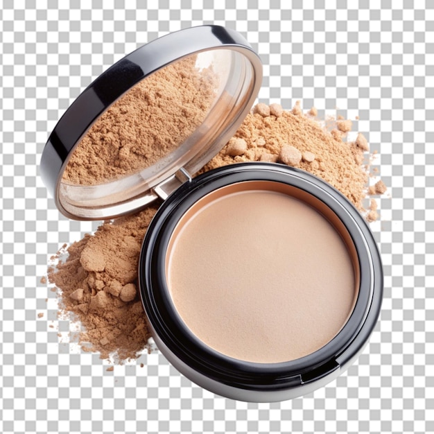 PSD face powder on transparent background