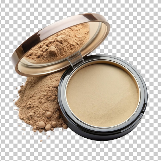 PSD face powder on transparent background