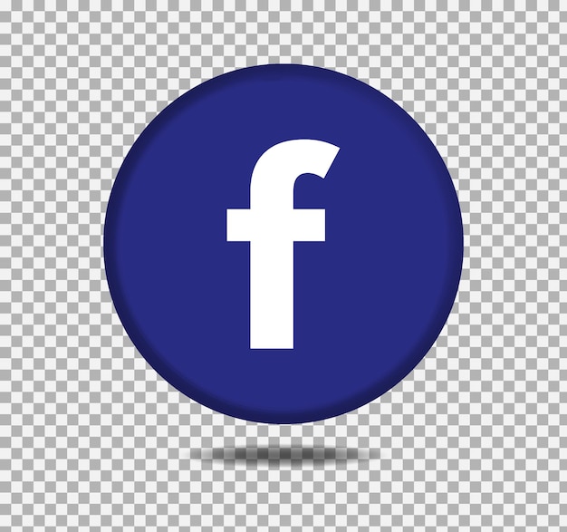 Facebook 3d icon for ui design