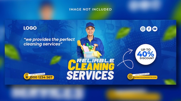 facebook cover design for cleaning services business