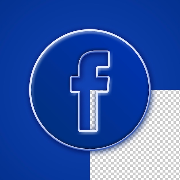 facebook icon 3d design