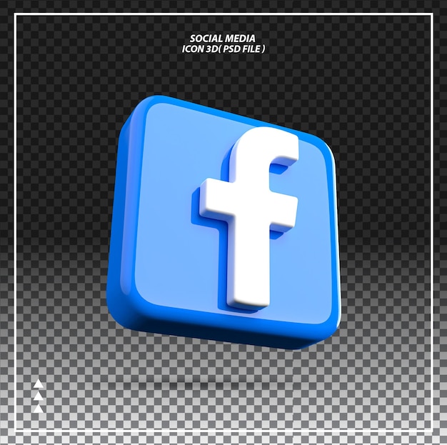 Facebook Icon 3d Element