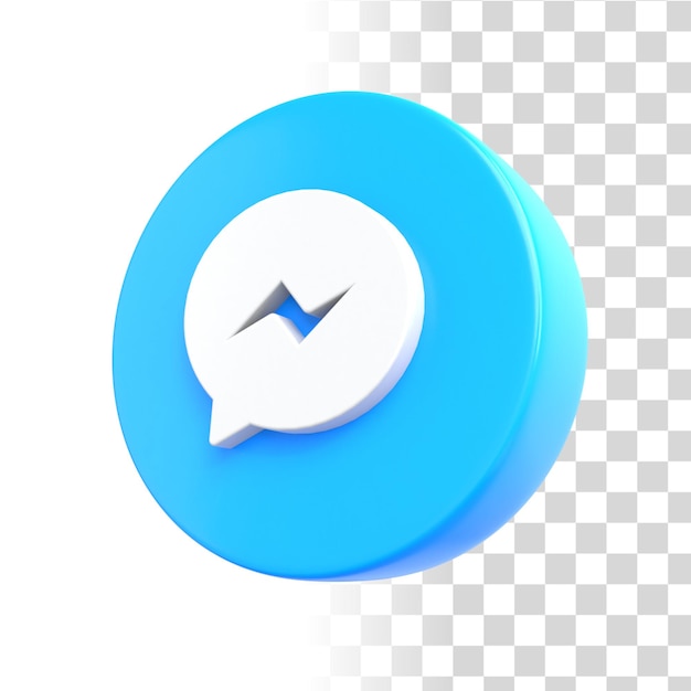 Facebook Messenger 3D Icon