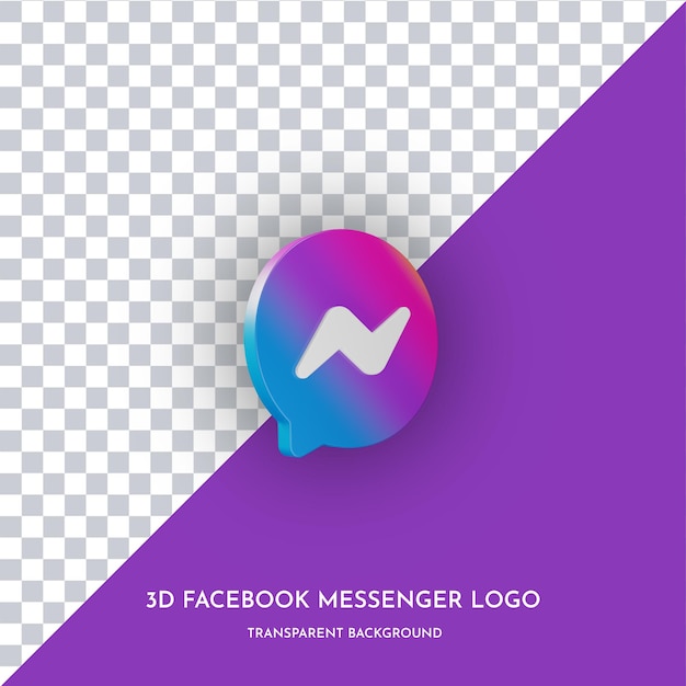 Facebook messenger app 3d style icon