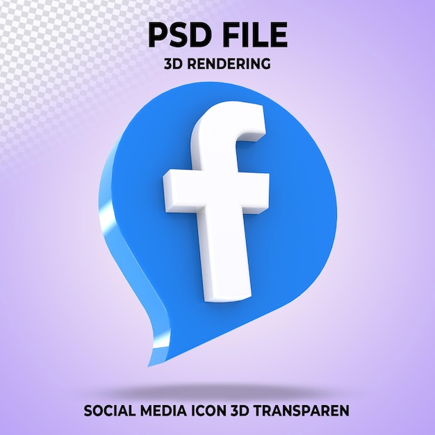 Facebook Socialmedia 3D logo