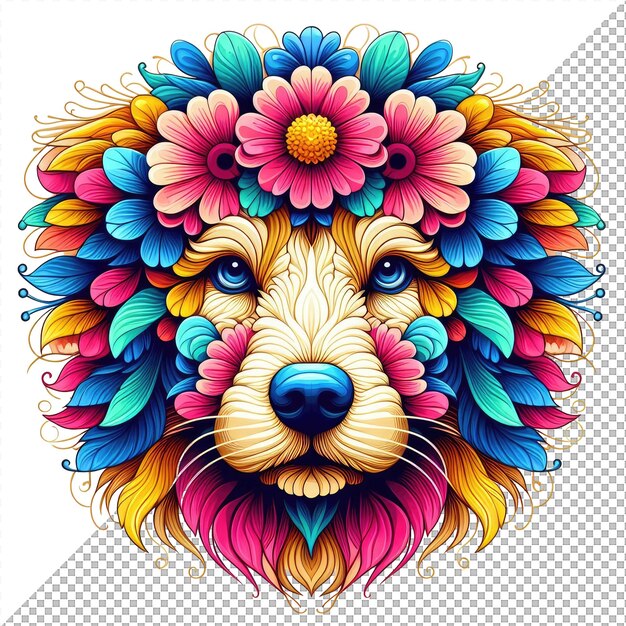 Facing the Colors Frontal Animal Vector Delight