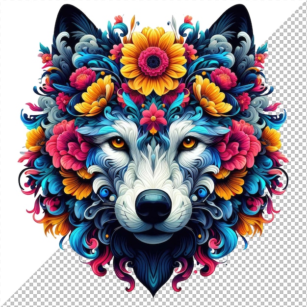 Facing the Colors Frontal Animal Vector Delight