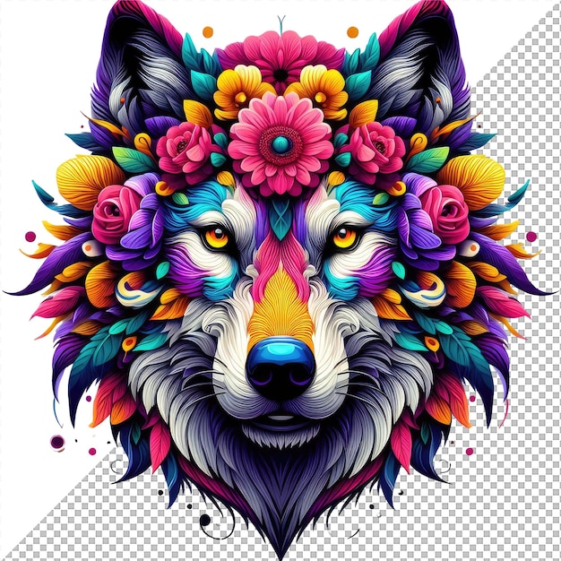 Facing the Colors Frontal Animal Vector Delight