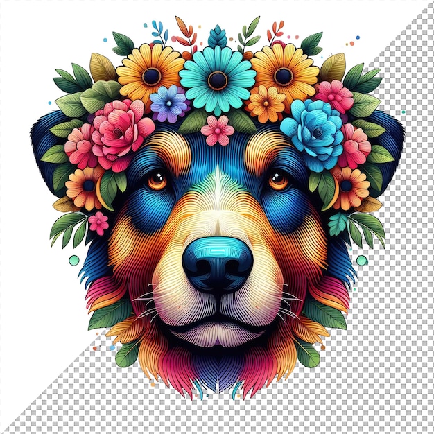 Facing the Colors Frontal Animal Vector Delight