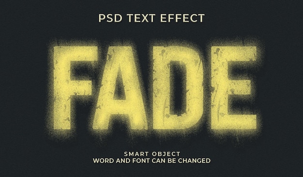 Fade editable text effect template