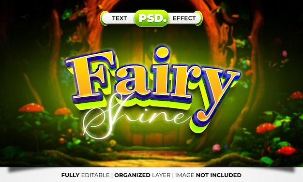 Fairy 3D Text Style Effect