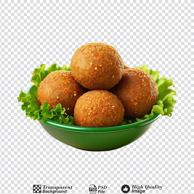 falafel balls isolated on transparent background