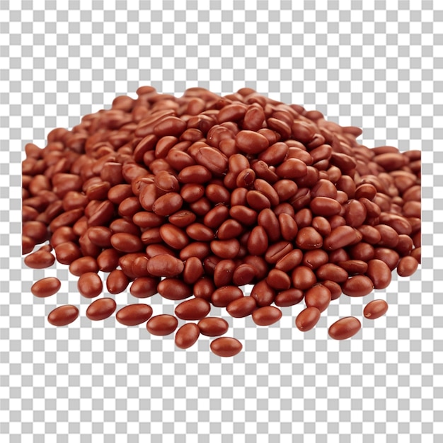 Falling coffee beans transparent background