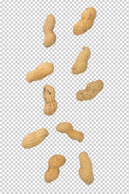 PSD falling peanuts cutout psd file