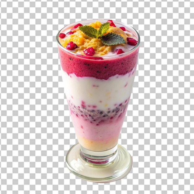 falooda on a white background