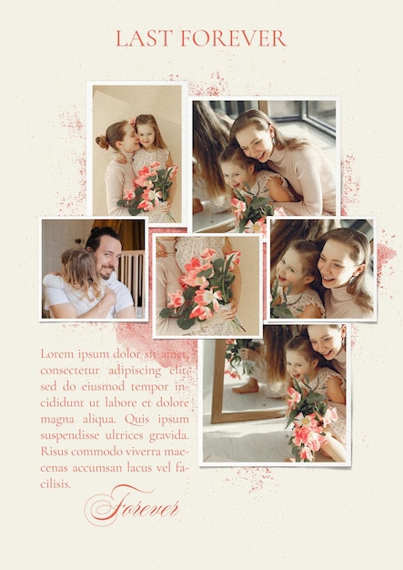 Family Photo book Album template