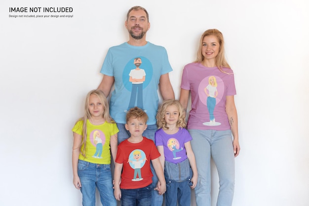 Family T Shirt Mockup