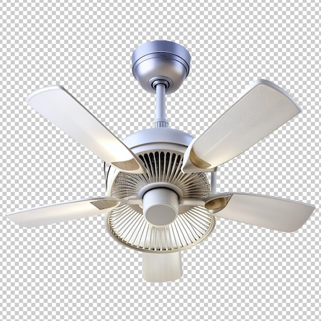 PSD fan ceiling on transparent background