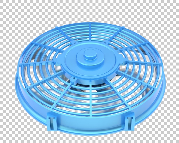 PSD fan isolated on transparent background 3d rendering illustration