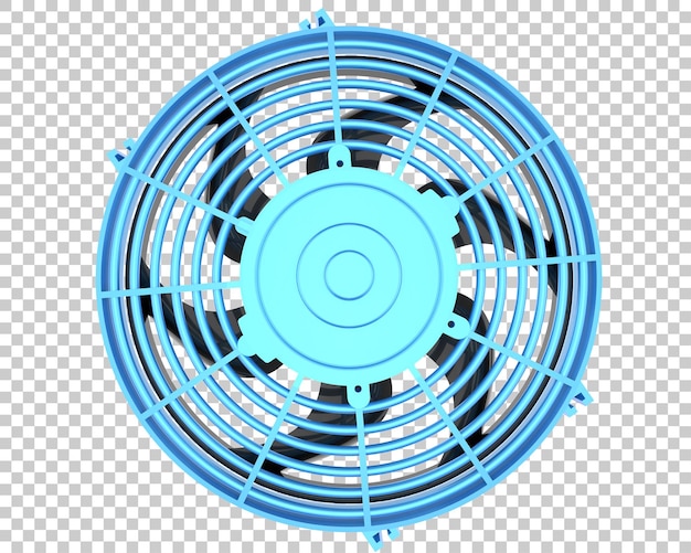 Fan isolated on transparent background 3d rendering illustration