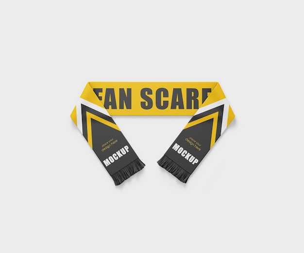 PSD fan scarf mockup psd template