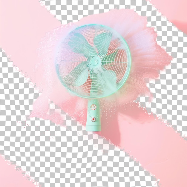 a fan with a pink ribbon on it and a pink background with a pink ribbon around it