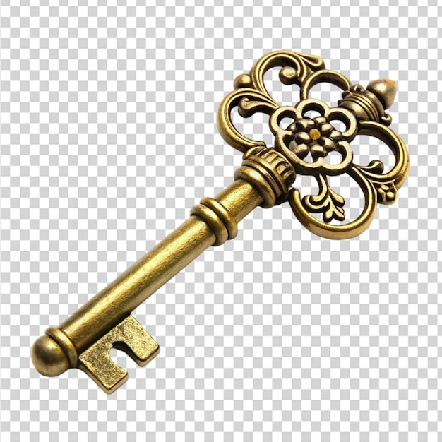 A fancy key on transparent background