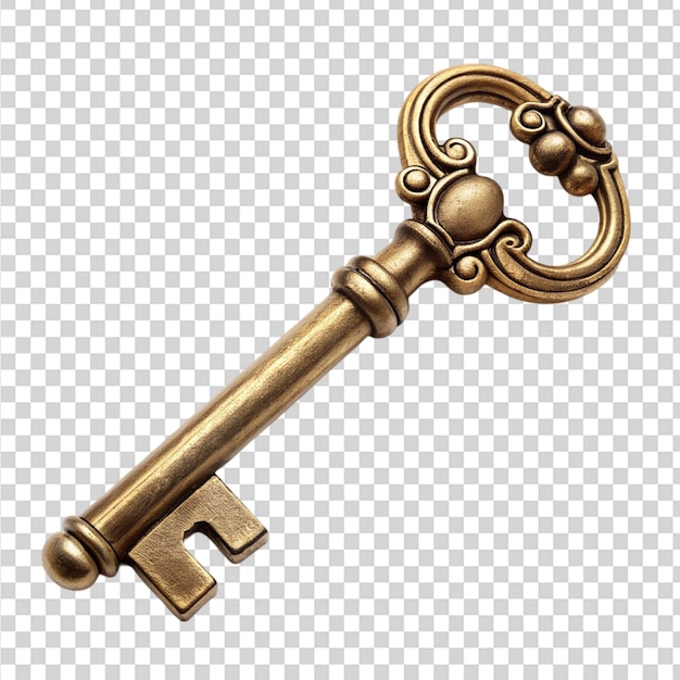 A fancy key on transparent background