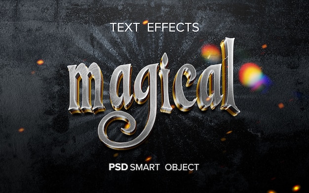 Fantasy movie text effect