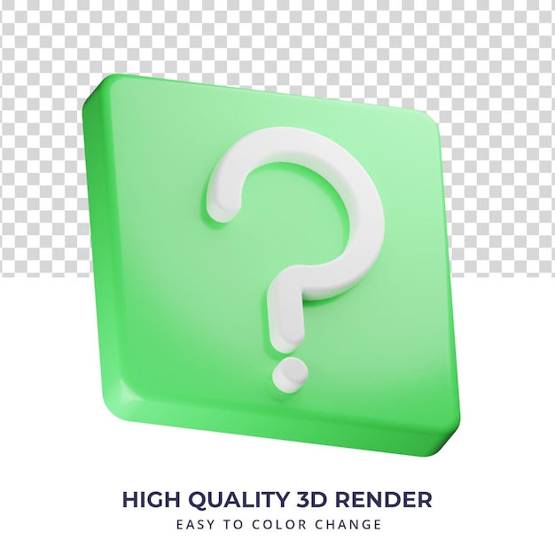 FAQ icon high quality 3d rendering isolated concept