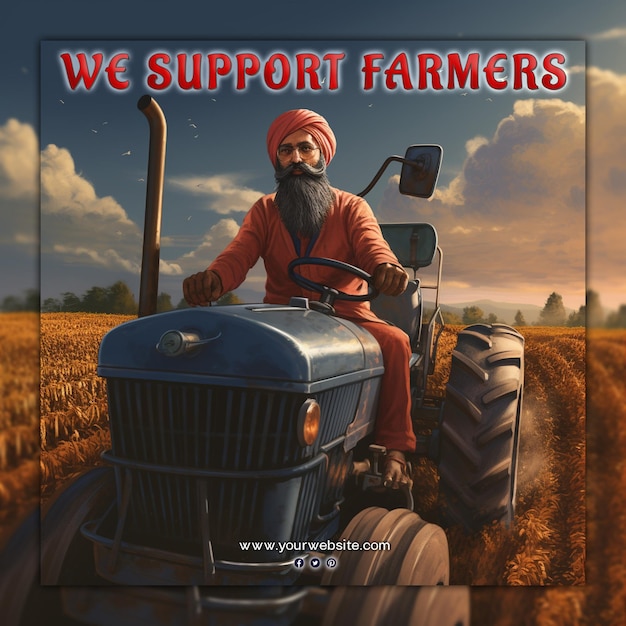 Farmer protest we are farmer we support farmer no farmer no food