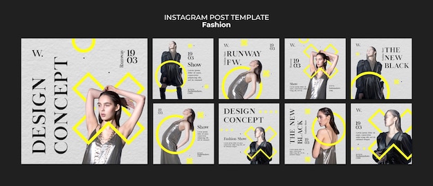 PSD fashion collection instagram posts