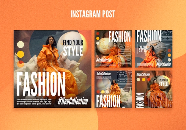 Fashion collection  instagram posts