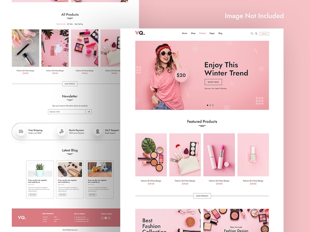 Fashion eCommerce Landing Page Template