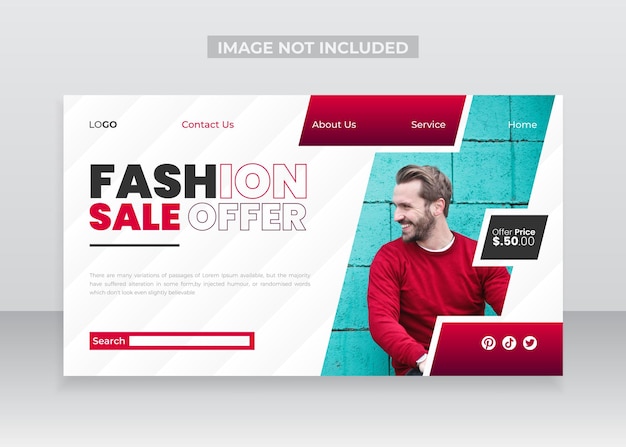 Fashion event landing page template