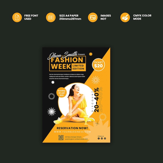 Fashion FlyerPoster Template