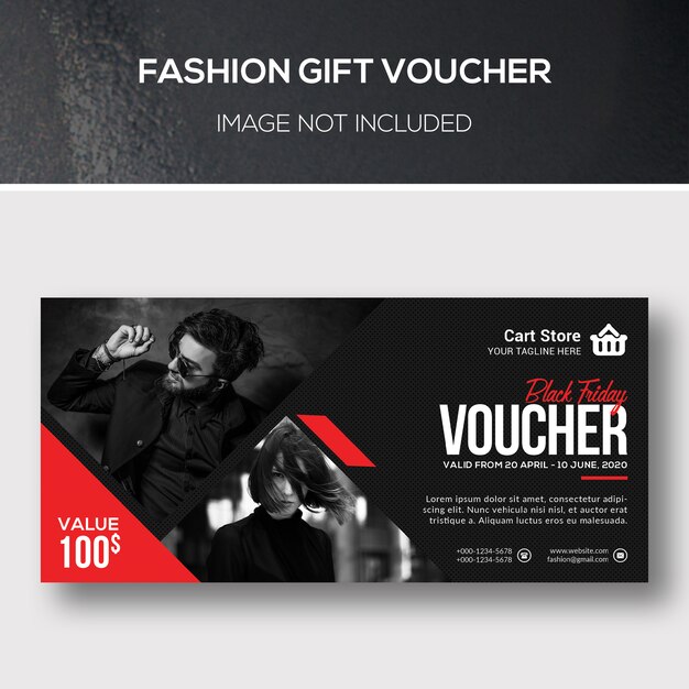 Fashion gift voucher