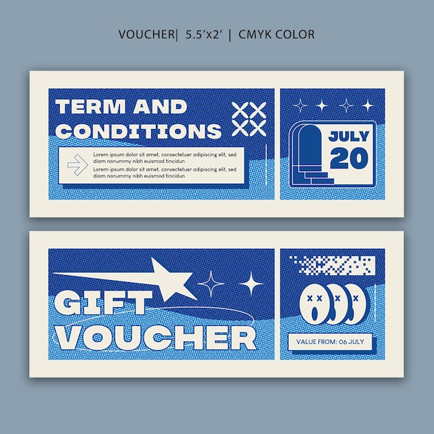 PSD fashion gift voucher