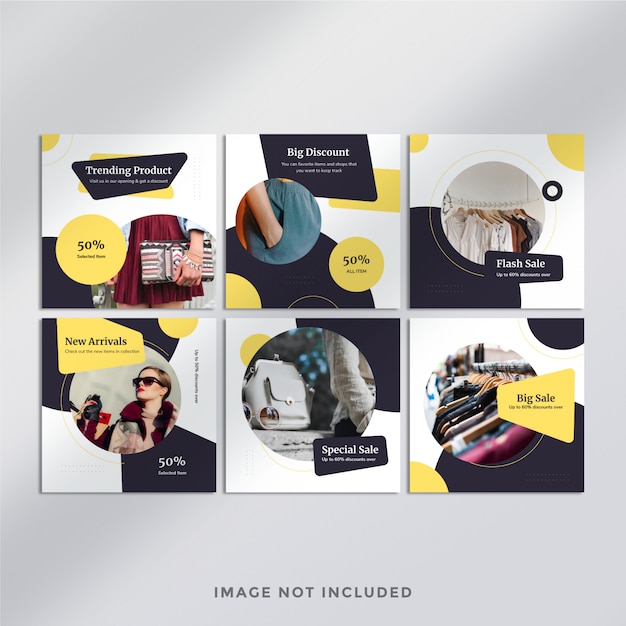 PSD fashion instagram post template