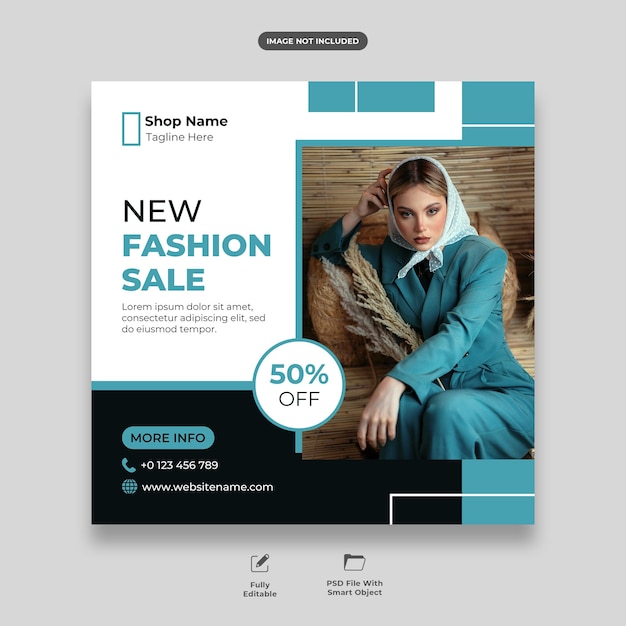 Fashion instagram post template