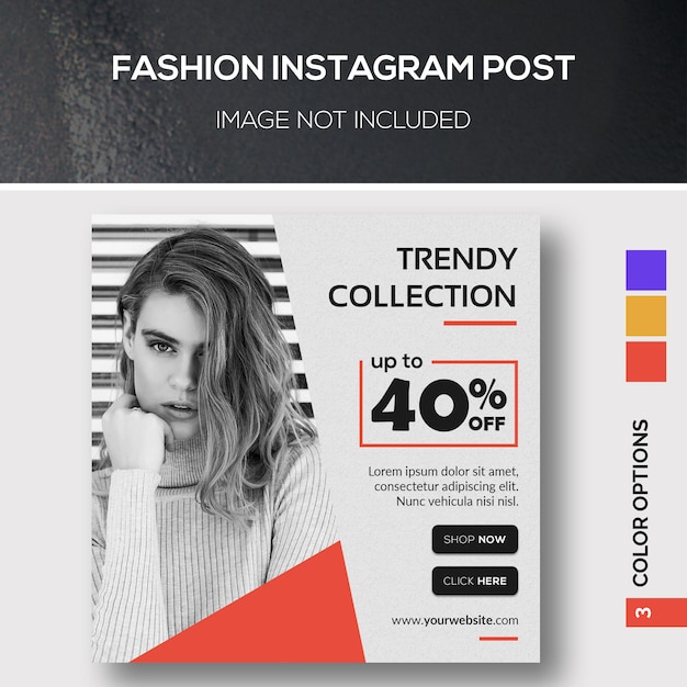 PSD fashion instagram post