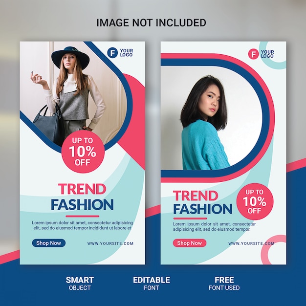 Fashion instagram stories template