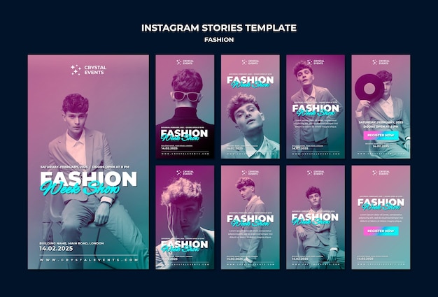 PSD fashion instagram stories