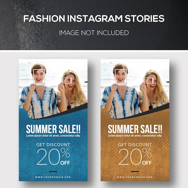 PSD fashion instagram stories