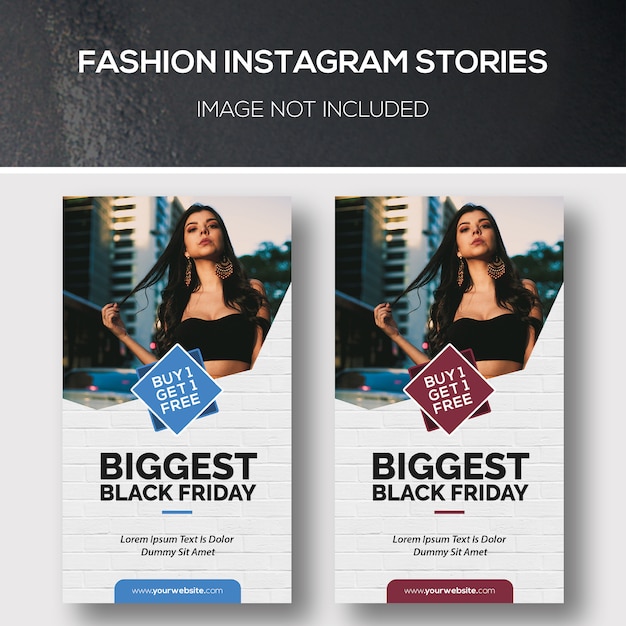 PSD fashion instagram stories