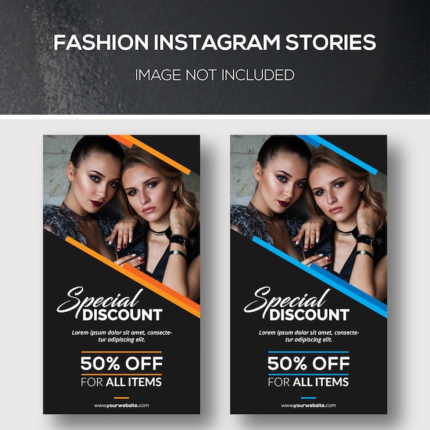 PSD fashion instagram stories