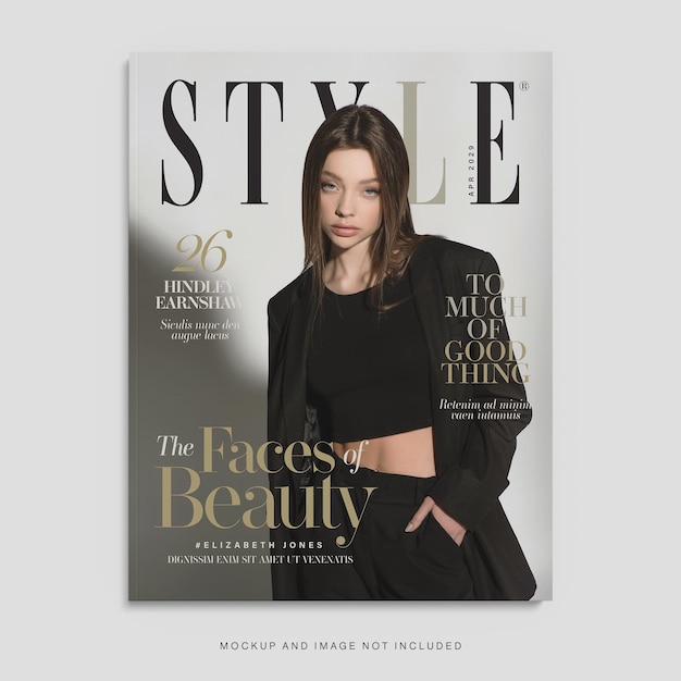 Fashion Magazine Cover Template Classy Luxury High Fashion Theme in Photoshop PSD