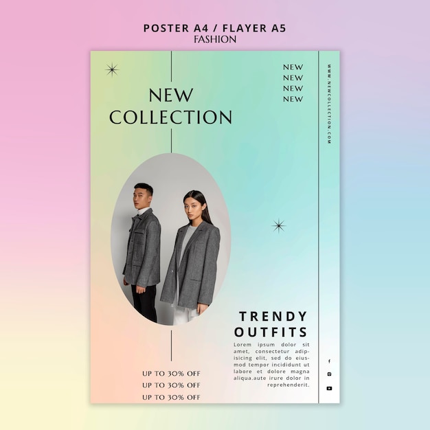 Fashion new collection flyer template